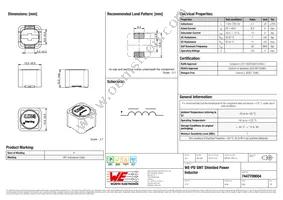 7447709004 Datasheet Cover