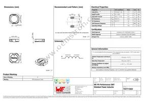 7447713022 Datasheet Cover