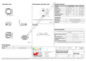 7447713047 Datasheet Cover