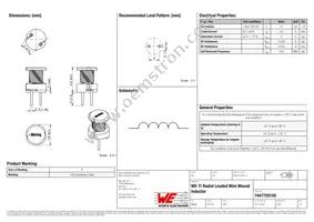 7447720150 Datasheet Cover