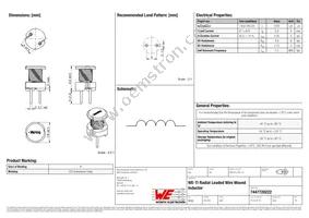 7447720222 Datasheet Cover