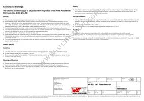 7447732010 Datasheet Page 5