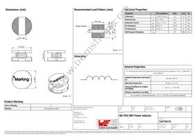 744776115 Datasheet Cover