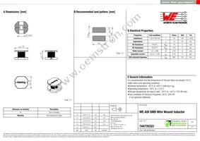 744776333 Datasheet Cover