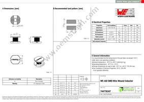 744776347 Datasheet Cover