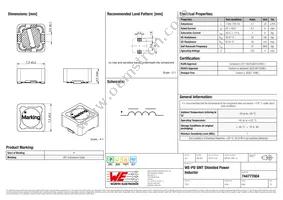 744777004 Datasheet Cover