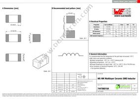 744786018A Datasheet Cover