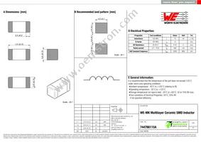 744786115A Datasheet Cover