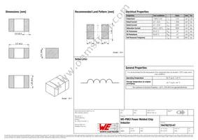 74479275147 Datasheet Cover