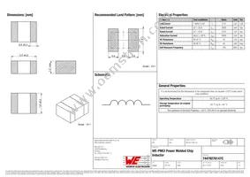 74479276147C Datasheet Cover