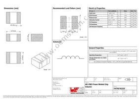 74479276222C Datasheet Cover