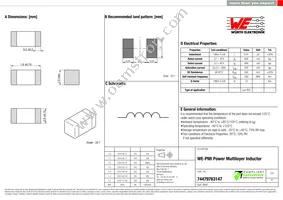 74479763147 Datasheet Cover