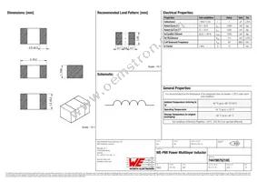 74479875210C Datasheet Cover