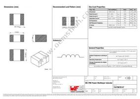 74479876147 Datasheet Cover