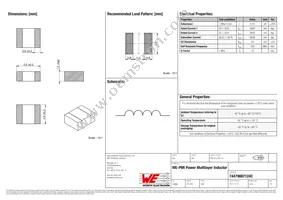 74479887124C Datasheet Cover