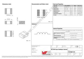 74479887147C Datasheet Cover