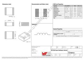 74479899130 Datasheet Cover