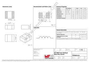 74479976147A Datasheet Cover