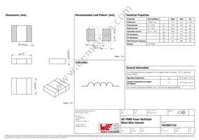 74479977124 Datasheet Cover