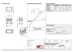 7448012002 Datasheet Cover