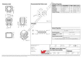 7448026002 Datasheet Cover