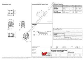 7448050530 Datasheet Cover