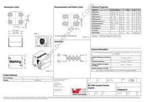 74485540101 Datasheet Cover