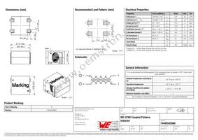 74485542680 Datasheet Cover