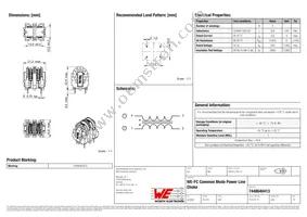 7448640413 Datasheet Cover