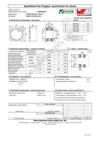 7448700015 Datasheet Cover