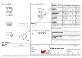 7448991015 Datasheet Cover