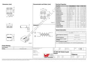 7448991033 Datasheet Cover