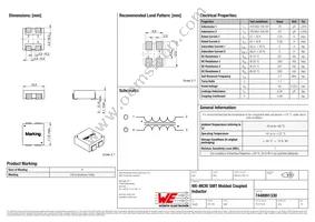 7448991330 Datasheet Cover