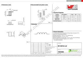 744910054 Datasheet Cover