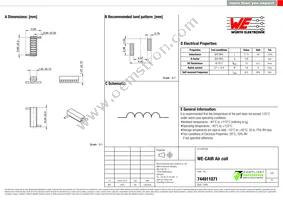 744911071 Datasheet Cover