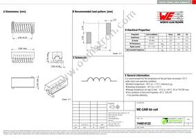 744914122 Datasheet Cover