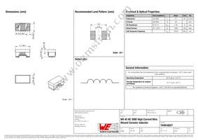 744916027 Datasheet Cover