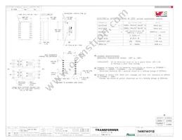 7490140112 Datasheet Cover