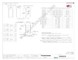 749024012 Datasheet Cover