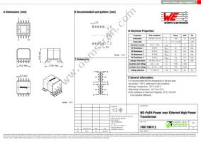 7491196112 Datasheet Cover