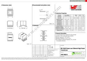 7491196212 Datasheet Cover