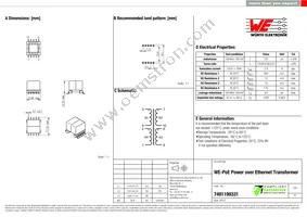 7491199331 Datasheet Cover