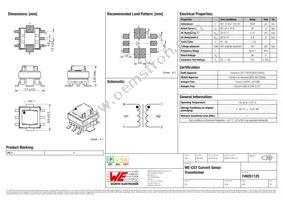 749251125 Datasheet Cover