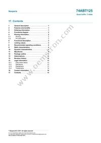 74ABT125PW/AUJ Datasheet Page 15