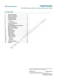 74ABT162244DGG Datasheet Page 16