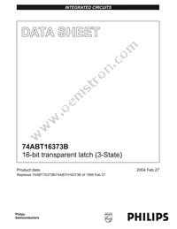 74ABT16373BDGG Datasheet Cover