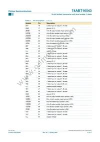 74ABT16543BB Datasheet Page 5