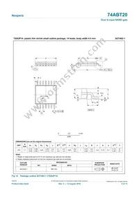 74ABT20DB Datasheet Page 9