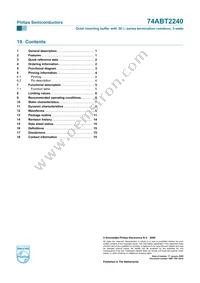 74ABT2240PW Datasheet Page 16