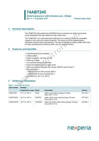 74ABT245DB Datasheet Cover